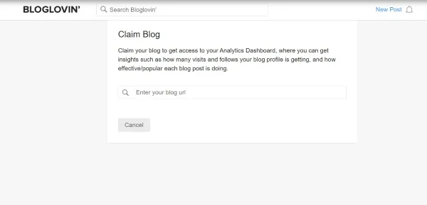 website to Bloglovin