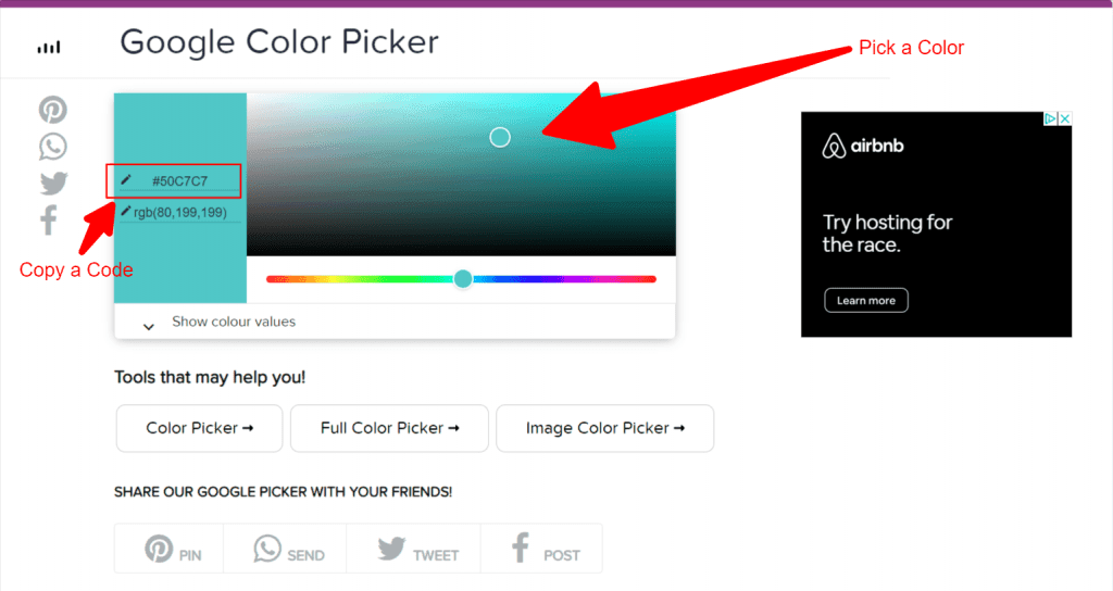 Google Color Picker