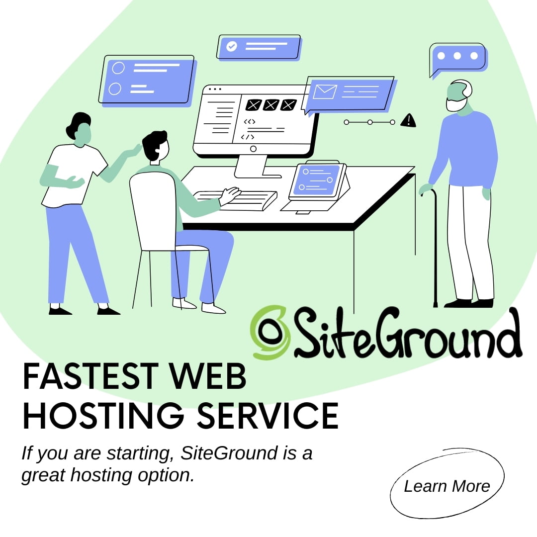 Fastest Web Hosting Service- (Siteground) 