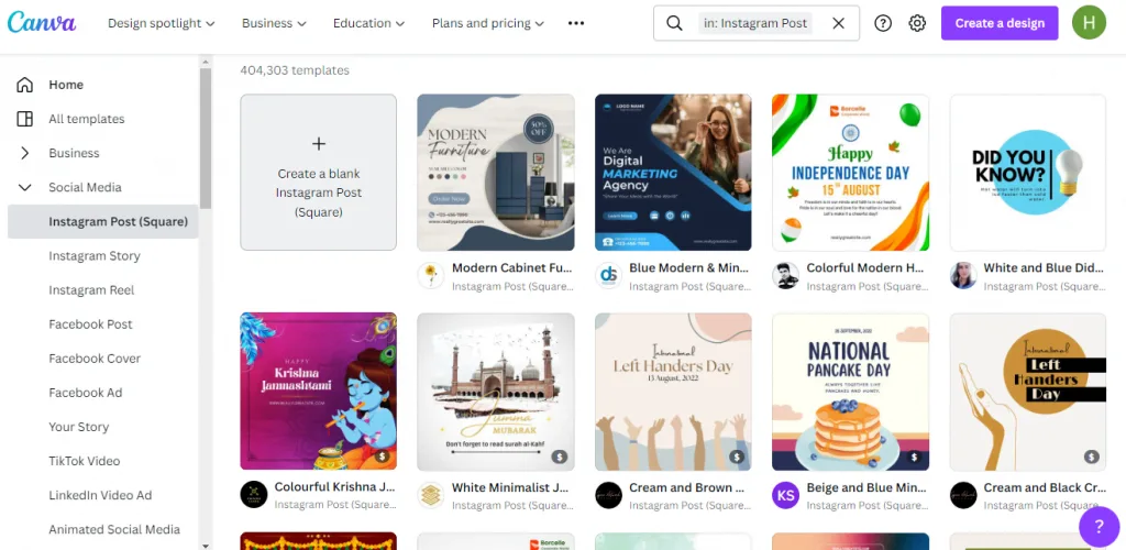 Create a Blank Instagram Post
