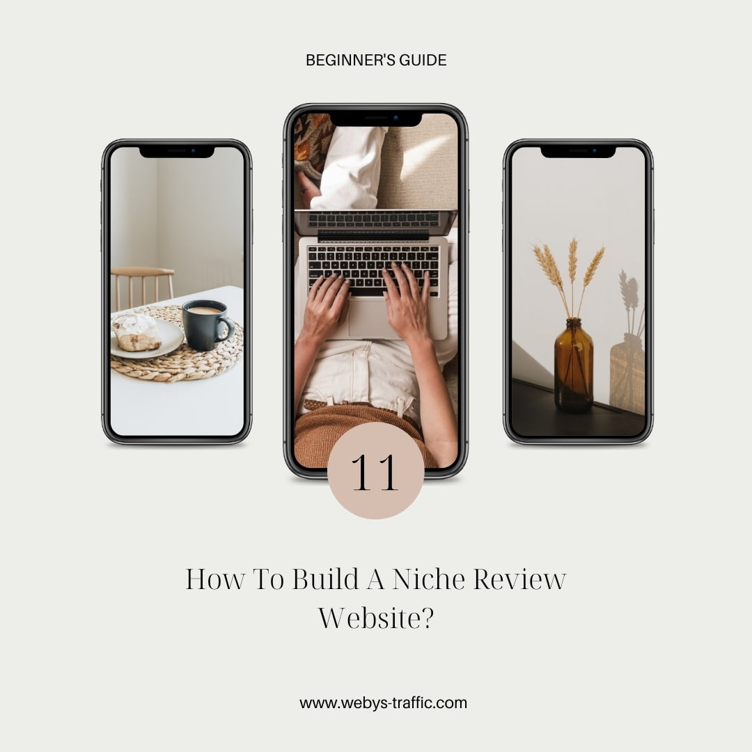 Grey Minimal New Blog With Phone Mockup Pinterest Pin 1080 × 1080 px